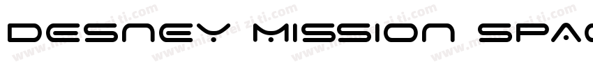 DESNEY MISSION SPACE字体转换